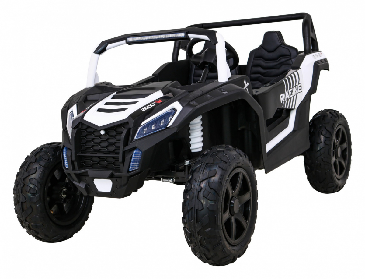 Dětské elektrické autíčko Buggy UTV Strong 24V nafukovací kola bílé