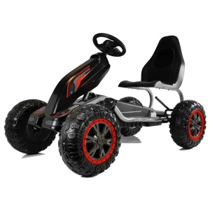 Dětská šlapací motokára Monster Strong černá