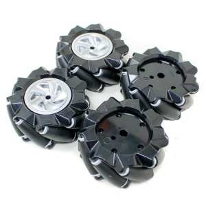 Robotická Mecanum kola 80 mm – sada 4 všesměrných kol