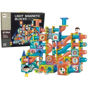 Magnetická stavebnice kuličková dráha 292 dílů