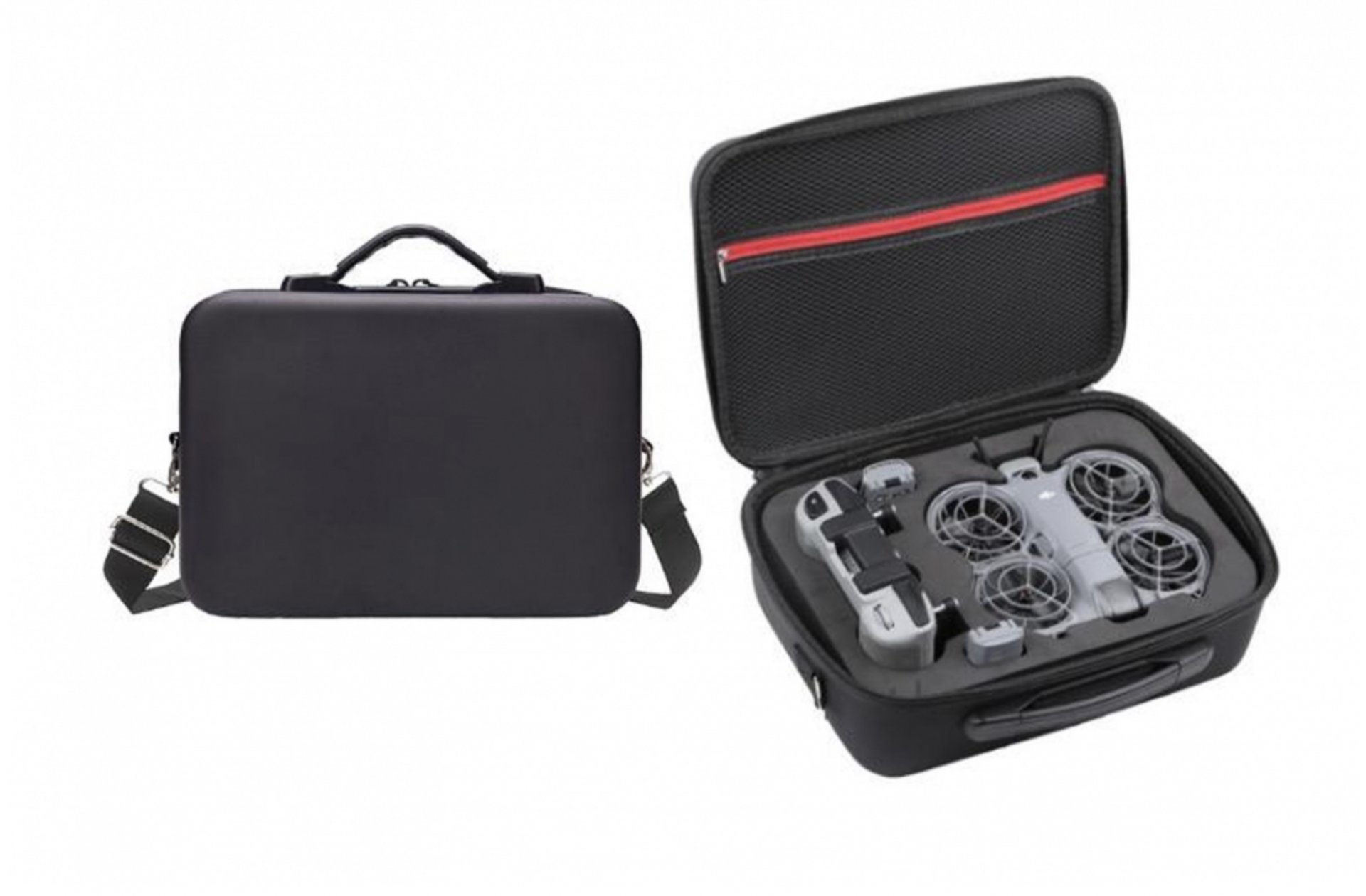 Černé PU pouzdro pro dron DJI Neo 2 s DJI RC-N3 1DJ8297