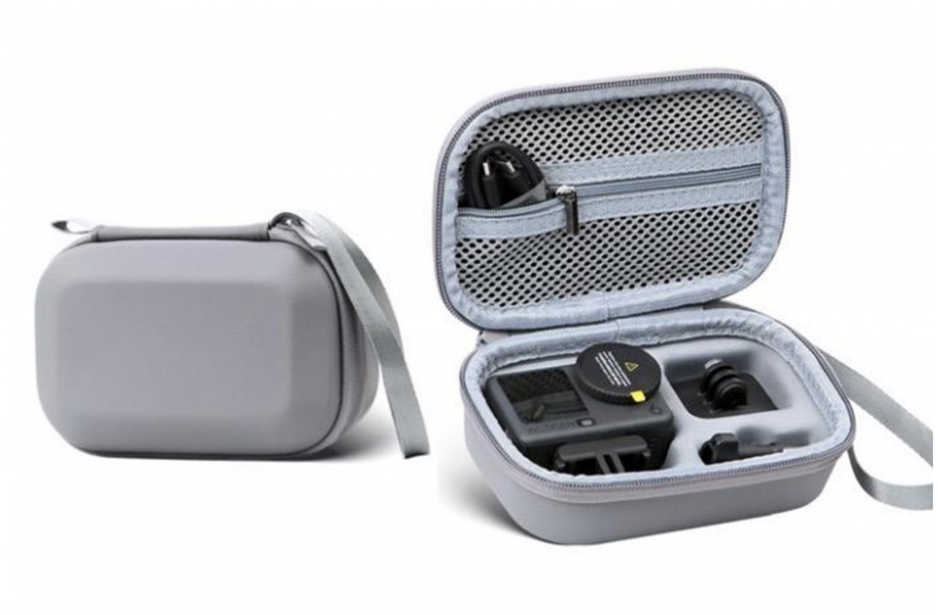 Šedé PU pouzdro pro akční kameru DJI Osmo Action 6 1DJ8319