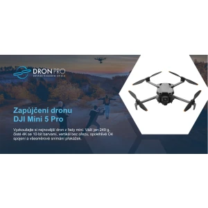 Dárkový poukaz na zapůjčení dronu DJI Mini 5 Pro