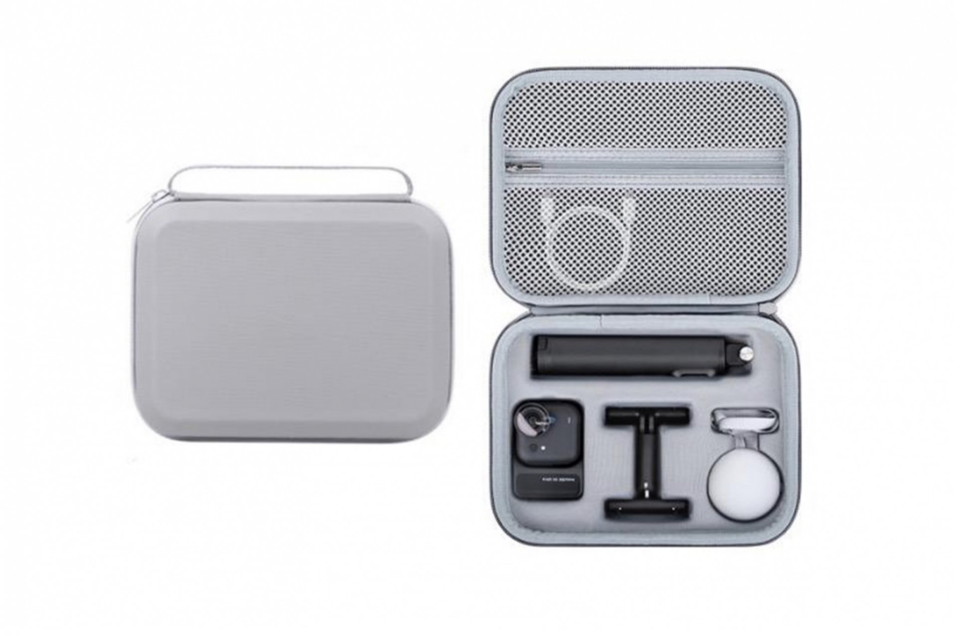 Šedé PU pouzdro pro kameru Insta360 GO Ultra 1INST975