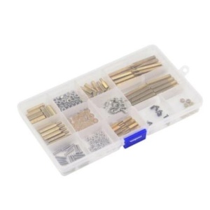 Mosazná sada distančních sloupků - 200 kusů