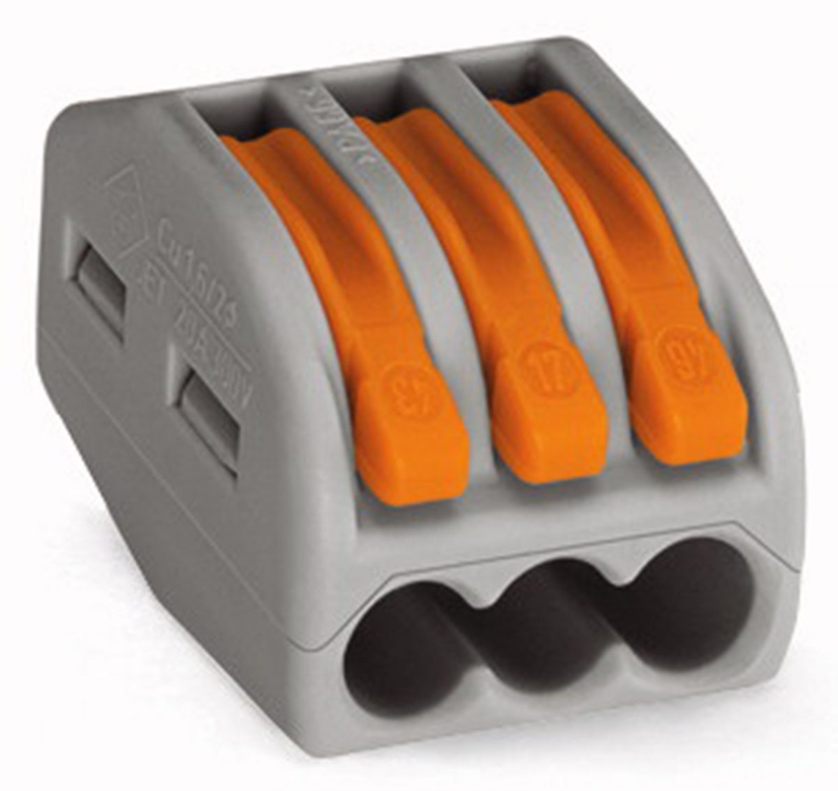 Instalační bezšroubová rychlosvorka PCT-213 250V 32A