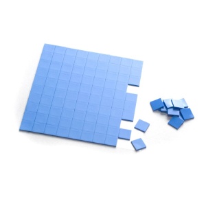 Teplovodivá silikonová oboustranně lepící podložka - 100 x 100 x 3 mm