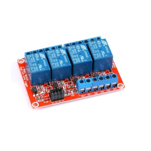Modul relé DC 12V - 4 kanály s úrovňovým spínačem