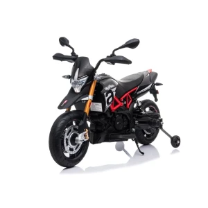 Dětská elektrická motorka Aprilia černá
