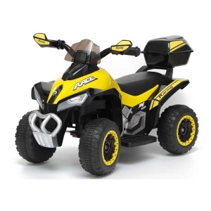 Dětská elektrická čtyřkolka Race žlutá