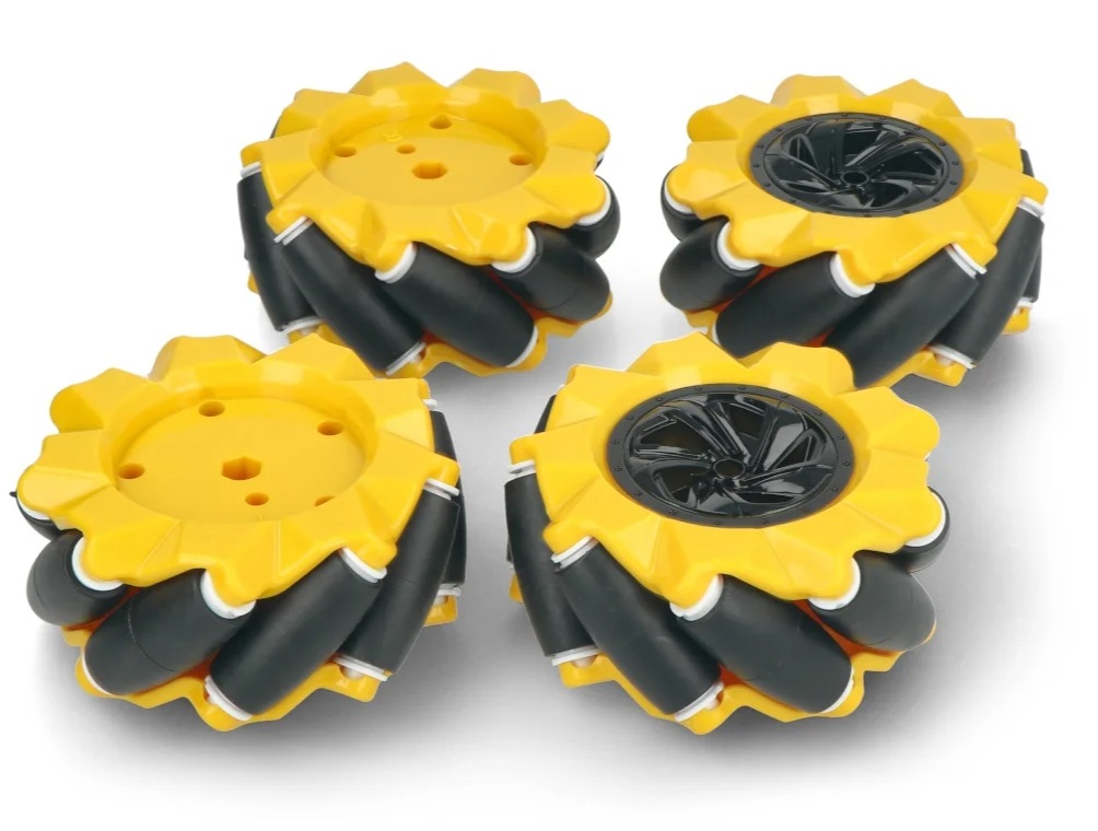 Robotická Mecanum kola 60 mm – sada 4 všesměrných kol