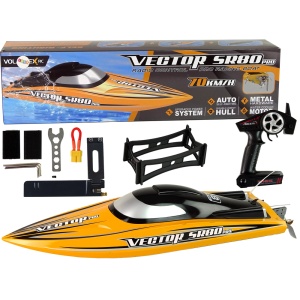 Motorový člun na dálkové ovládání RC ARTR SR 80 PRO žlutý