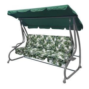 Zahradní houpačka XXL s motivem listí