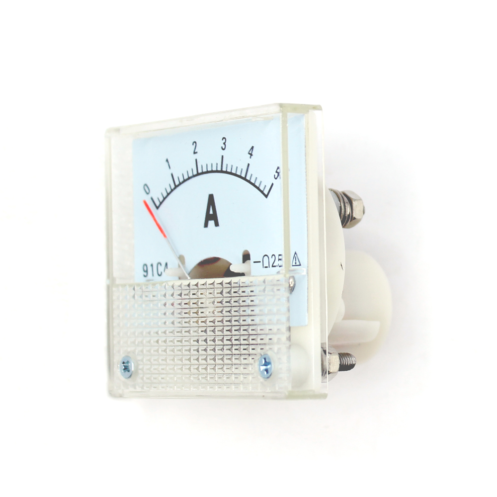 Panelový ručičkový ampérmetr 91C4 - 0 až 5A DC