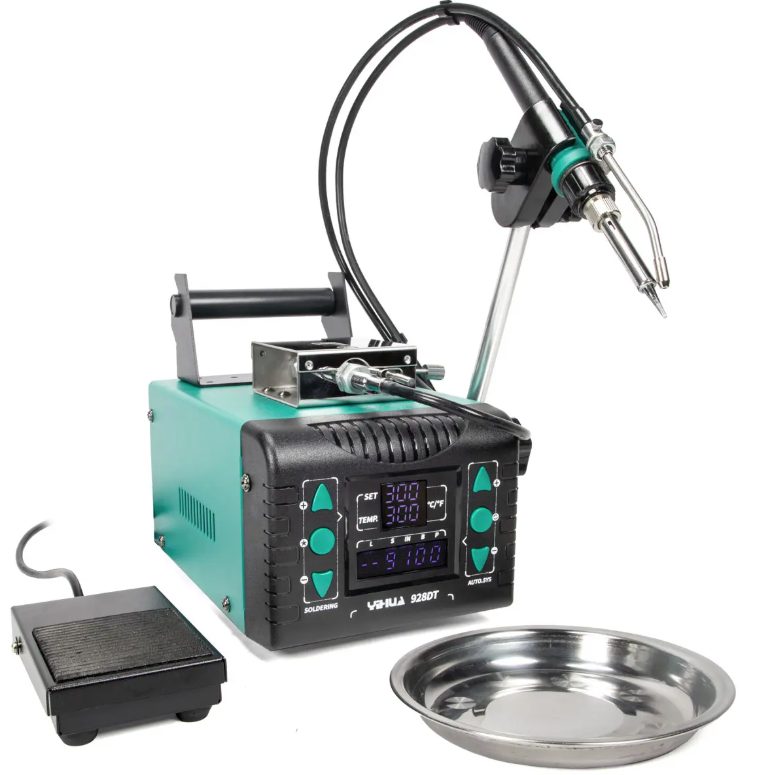 Pájecí stanice Yihua 928DT s automatickým podavačem cínu