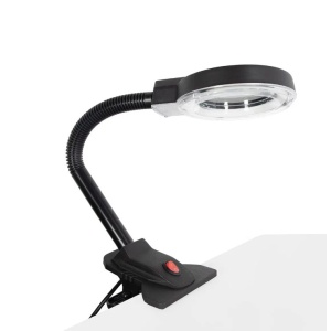 Zvětšovací lampa Yihua 239 90mm 3D-10D se zakřiveným ramenem a klipem