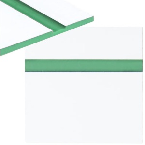 Gravírovací laminát 300 x 200 x 1,3 mm - Bílý, zelený