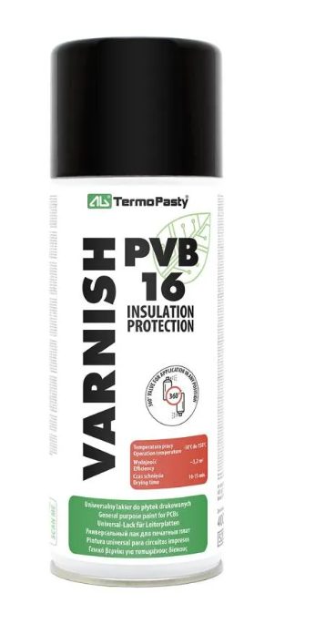 PVB 16 lak na plošné spoje - 400 ml PRASKLÉ VÍČKO