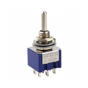 Páčkový přepínač s aretací 2xON/OFF/ON 6A 125VAC