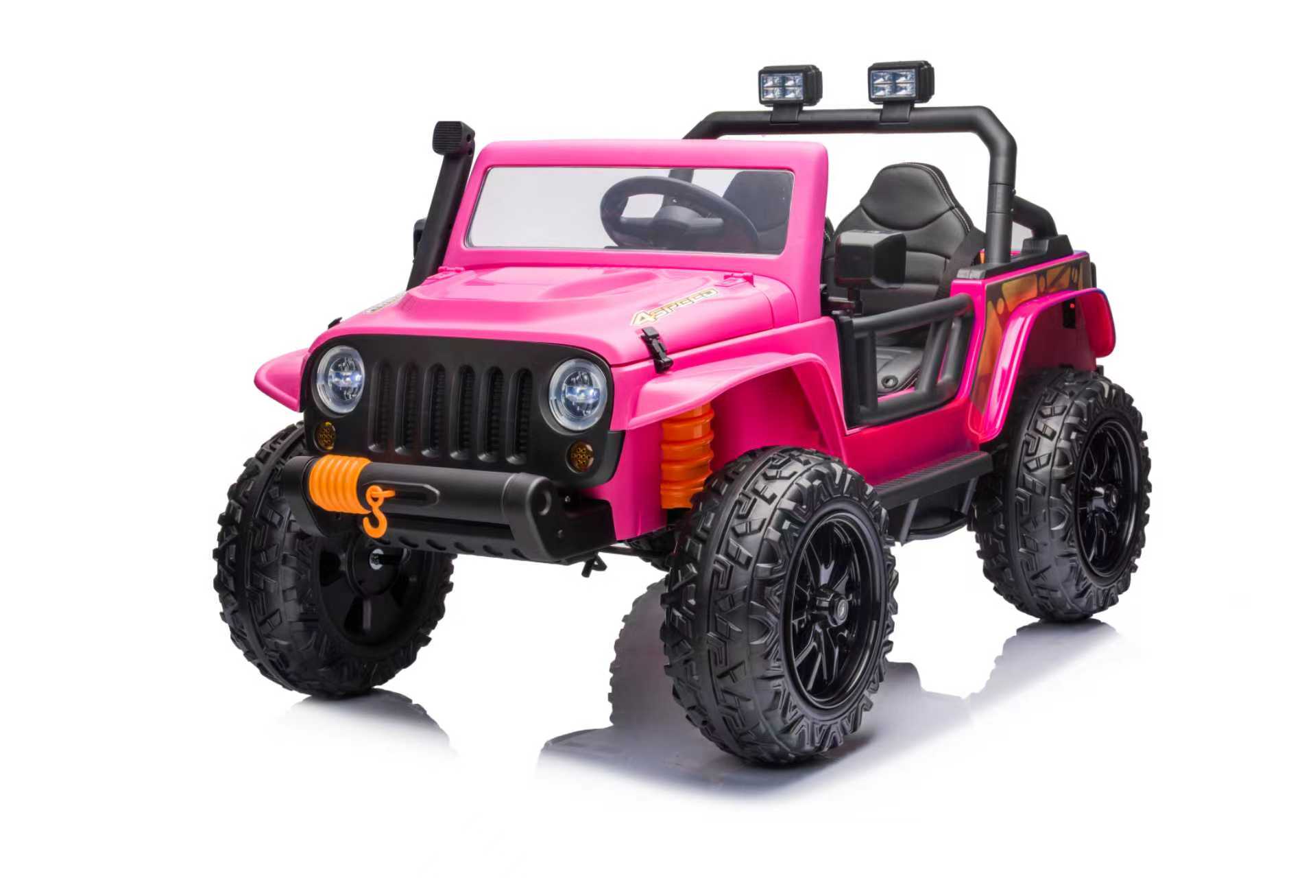 Elektrické autíčko Jeep 4Speed 24V | 4x200W růžové