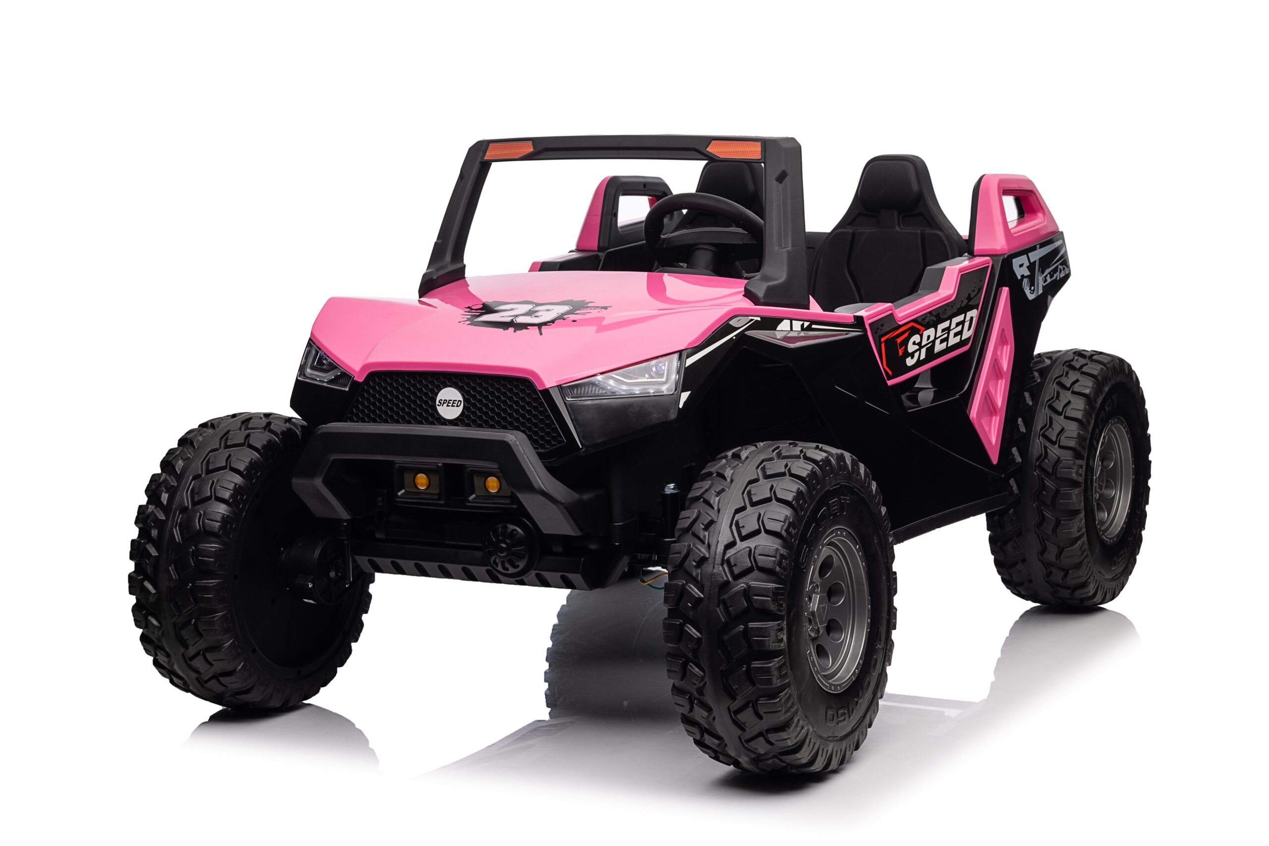 Elektrické autíčko buggy Clash 24V 4x200W 16km/h 60kg 2x12V14Ah růžové