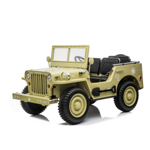 Dětský elektrický Jeep Willys 24V 4x4 třímístný béžový