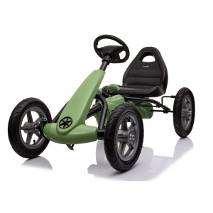 Šlapací motokára s nafukovacími koly zelená - STAR 1904