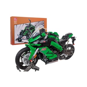 Stavebnice sportovní motorka 2304 dílů zelená