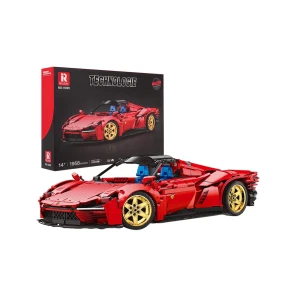 Technická stavebnice sportovní auto 1958 dílů červené