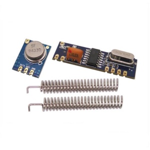 NiceRF 433MHz vysílač + příjimač + 2x anténa - Set čtyř kusů