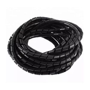Spirálový chránič kabelů - Černý, 10 metrů