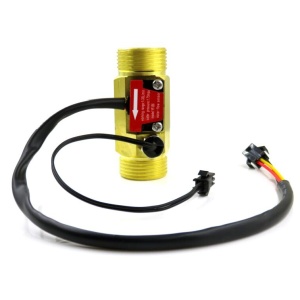 Mosazný průtokoměr s termistorem YF-B6 3/4" 1-30L/min 5-15V