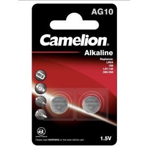 Camelion knoflíková alkalická baterie LR54 (AG10