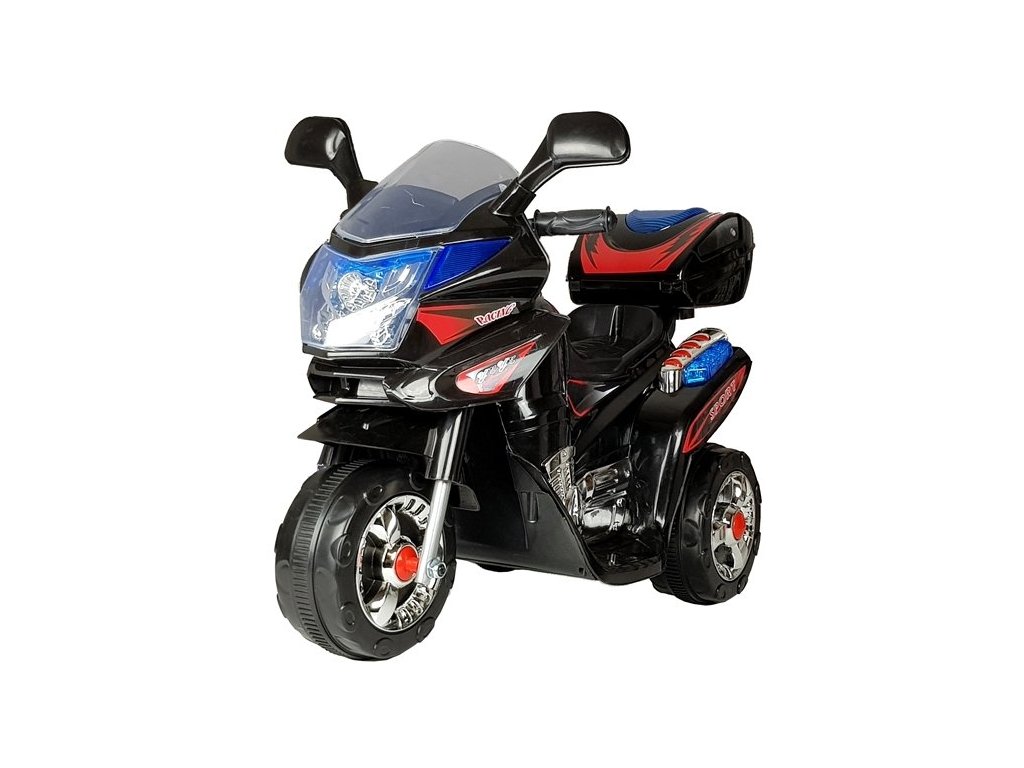 Dětská elektrická motorka černá