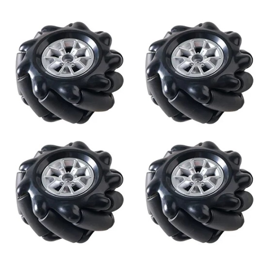 Robotická Mecanum kola 60 mm – sada 4 všesměrných kol