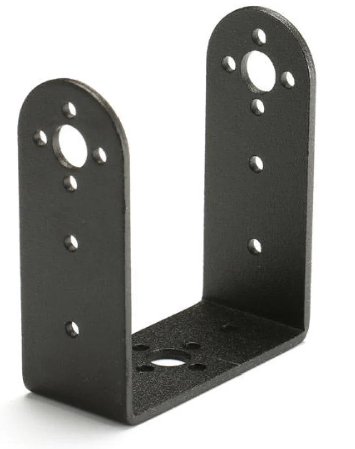 Hliníkový držák servomotoru U – dlouhý rovný