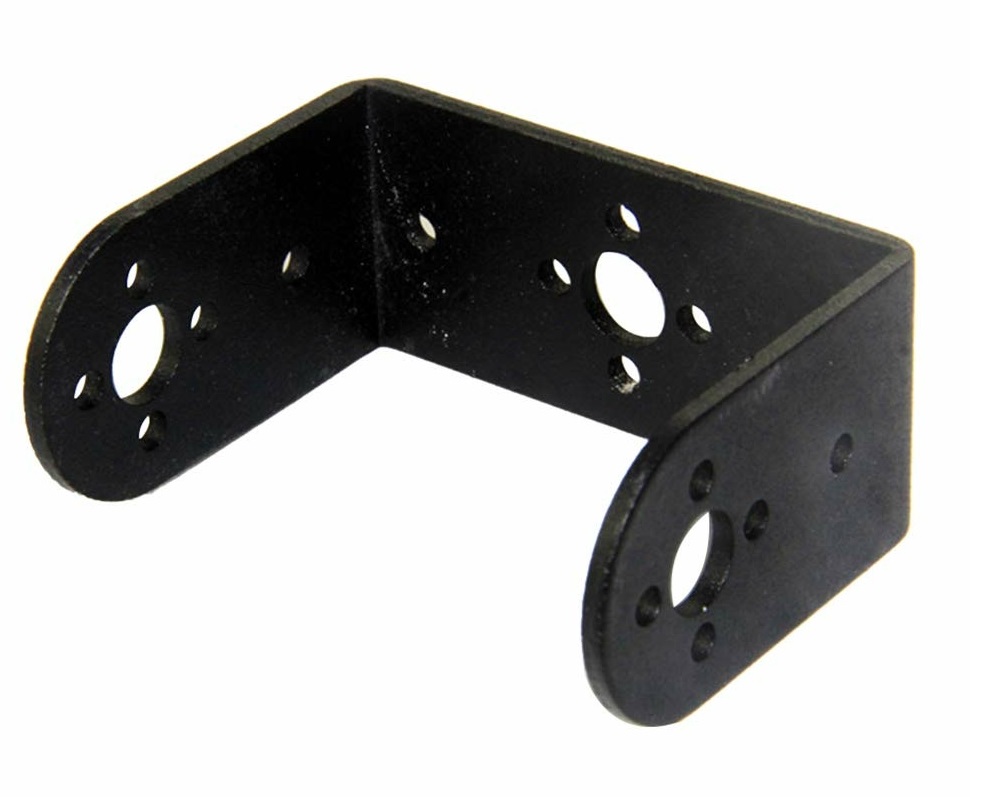 Hliníkový držák servomotoru U – krátký rovný