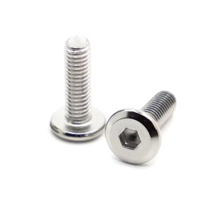 Ocelový šroub M5x16, široko-plochá inbusová hlava