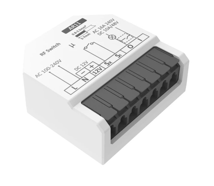 Podomítkový relé modul AR11 pro bezbateriové ovladače IK02 433MHz - 230VAC 12VD