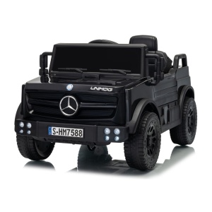 Elektrické autíčko Mercedes Unimog černé