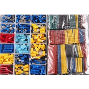 Sada konektorů faston + smršťující trubice