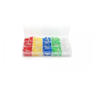 Sada LED diod 3 mm 500 kusů - 5 barev