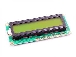 LCD displej - Žlutá