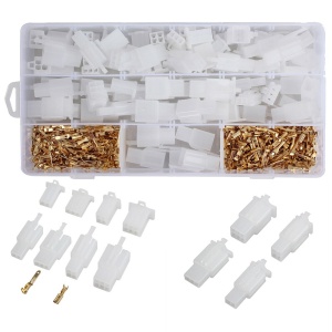 Sada autokonektorů 2, 3, 4, 6 pinů - 2,8 mm; 380 kusů