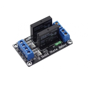SSR Relé modul Low level - 2 kanály 24V DC
