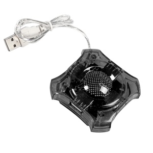 4-portový USB 2.0 HUB - Černý