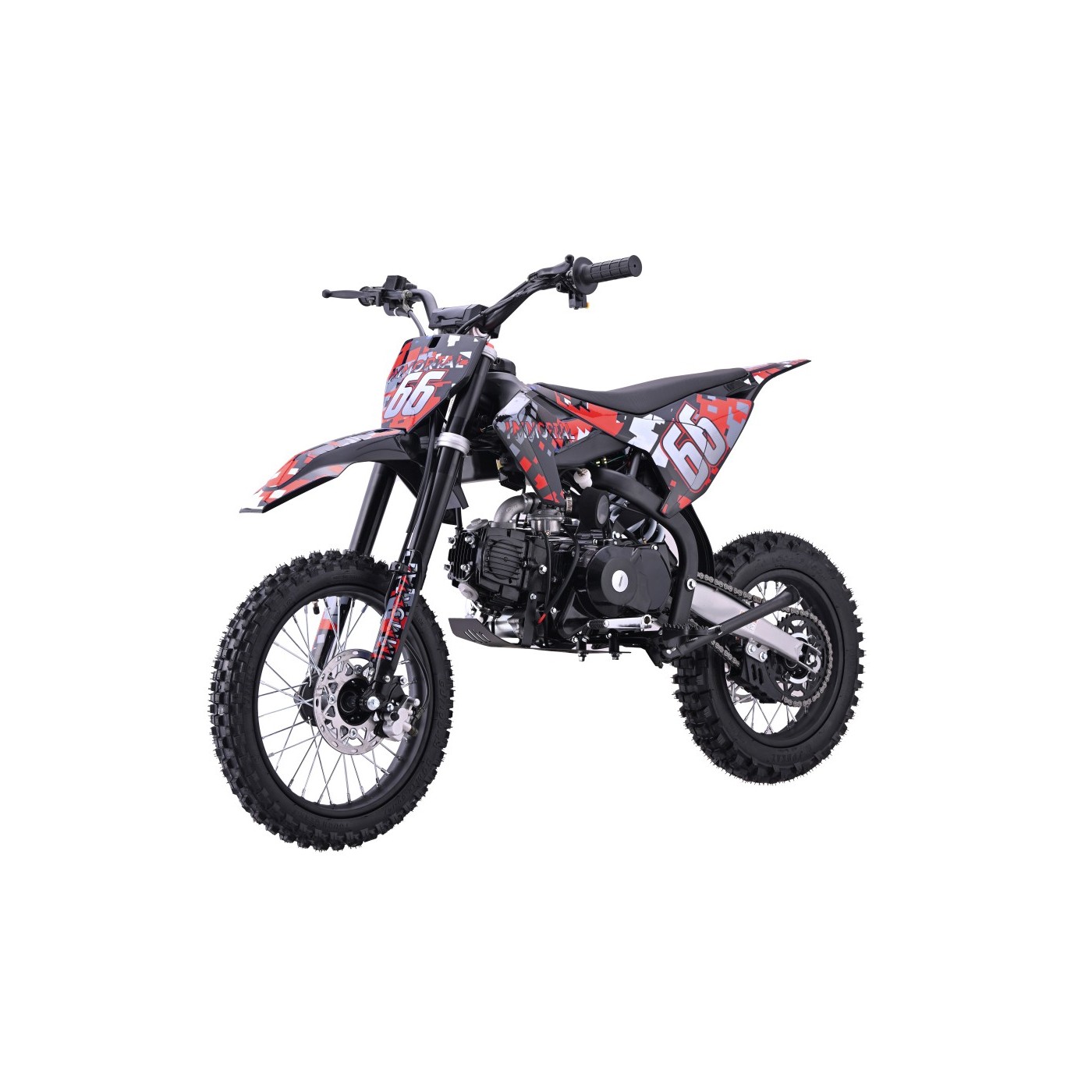 Dětská benzínová motorka RamiGO IMMORTAL 110CC červená