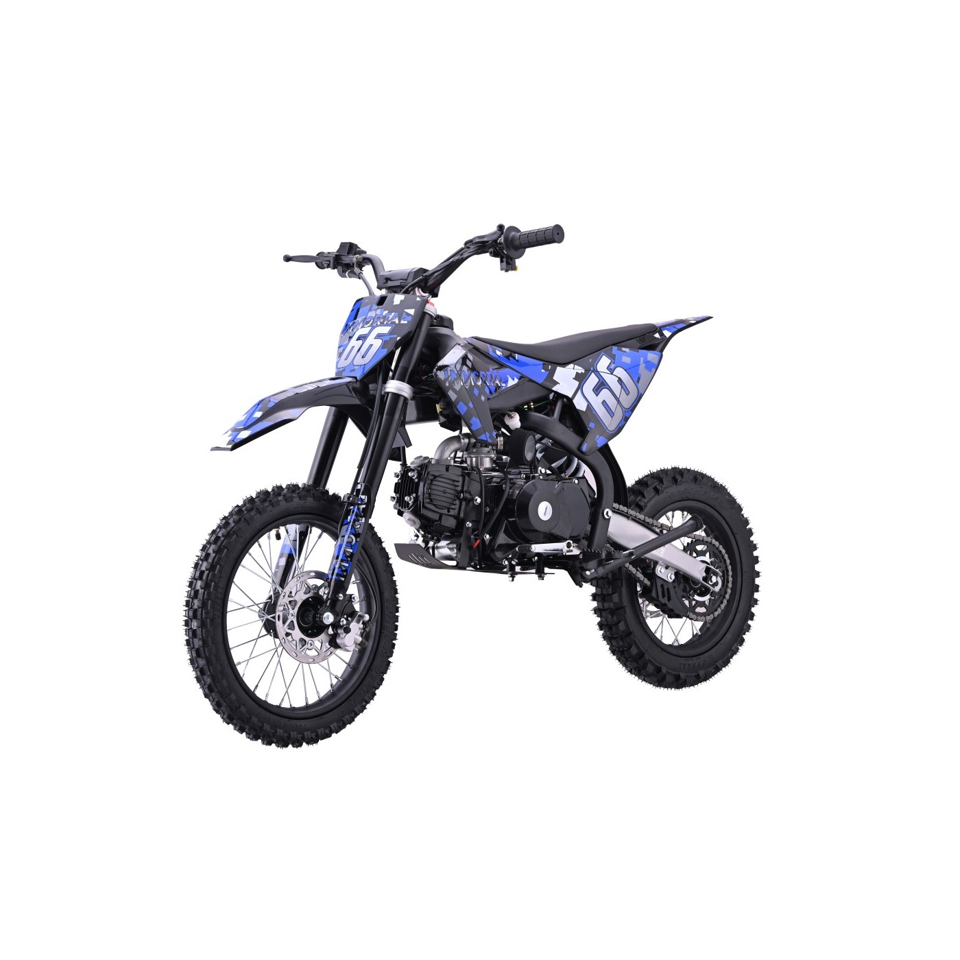 Dětská benzínová motorka RamiGO IMMORTAL 110CC modrá