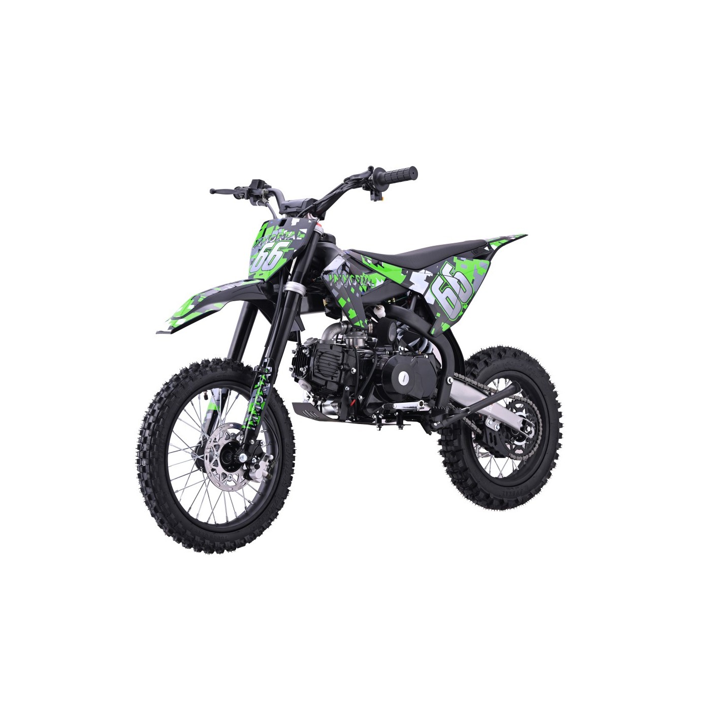 Dětská benzínová motorka RamiGO IMMORTAL 110CC zelená