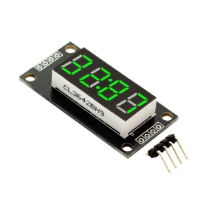 Hodinový LED displej 0.56" TM1637 - Zelený